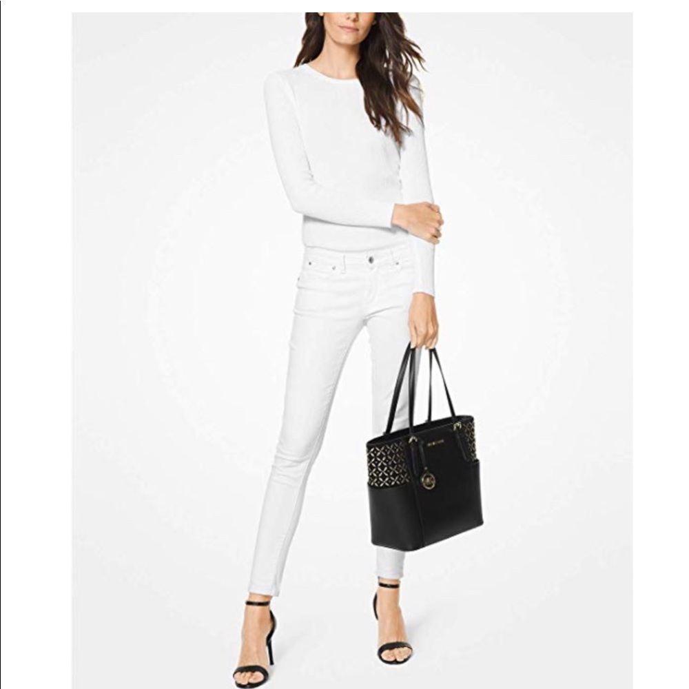 Michael Kors Jet Set Travel Tote - Black - Picture 3 of 4